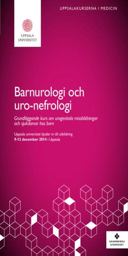 Barnurologi och uro-nefrologi - Uppdragsutbildning