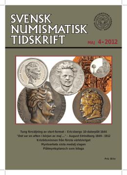 SNT 4/2012 - Kungl. Myntkabinettet