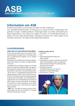 Information om ASB