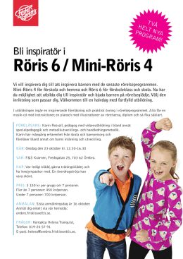 Röris 6 / Mini-Röris 4 - Friskis&Svettis i Örebro