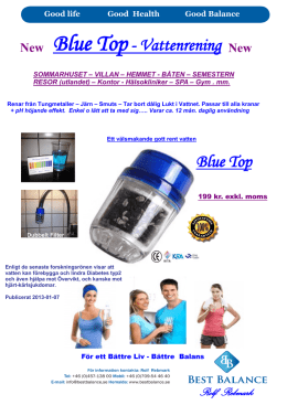 Blue Top Blue Top- Vattenrening