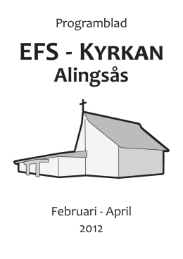 EFS-kyrkan Programblad 2012 02