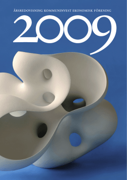 Kommuninvest ekonomisk förening årsredovisning 2009