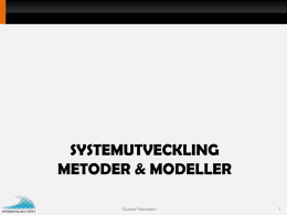 1_Systemutveckling-Metoder-Modeller