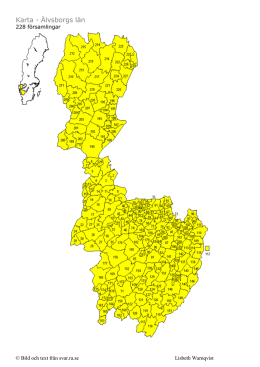 Karta - Älvsborgs län