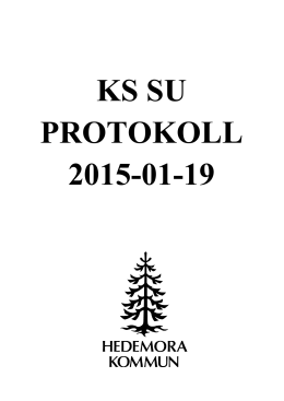 KS SU PROTOKOLL 2015-01-19