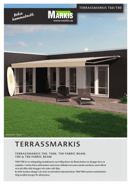 Produktblad Terrassmarkis T60