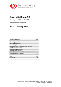 Coromatic Group AB