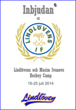 Lindlövens och Maxim Ivanovs Hockey Camp