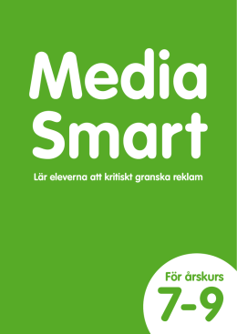 För årskurs - Media Smart