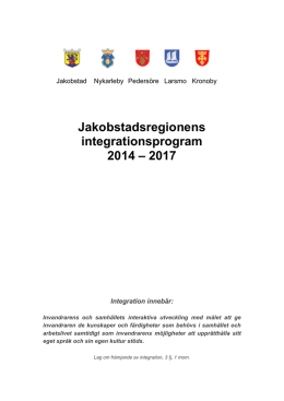 Jakobstadsregionens integrationsprogram 2014 – 2017