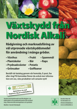 Växtskydd från Nordisk Alkali