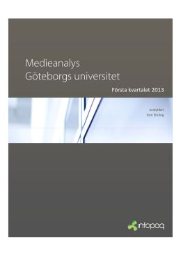Medieanalys Göteborgs universitet