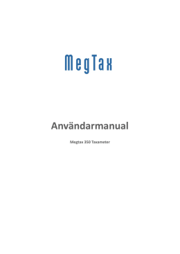 Handbok MegTax MT350 R2.1