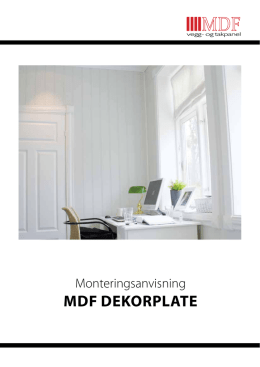 MDF Dekorplate - Mdf