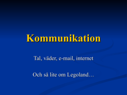 Kommunikation - Thomas Lundgren