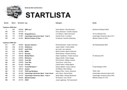STARTLISTA - Femmans Multisportrace