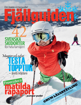 Fjällguiden 2013 - Publikationer Provisa Sverige AB
