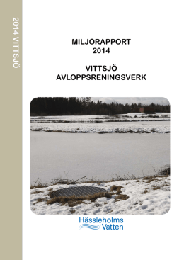 Miljörapport 2014 - Hässleholms Vatten AB