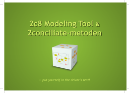 2c8 Modeling Tool & 2conciliate-metoden