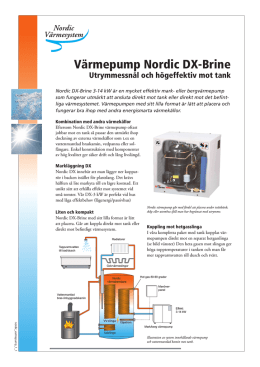 Värmepump Nordic DX-Brine