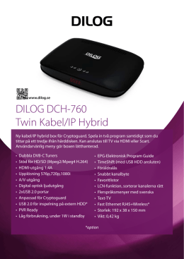 DILOG DCH-760 Twin kabel/IP Hybrid