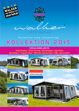 brochure 2015 - Walker Campingstyle BV