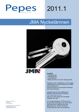 JMA Nyckelämnen - Pepes lädervaror AB