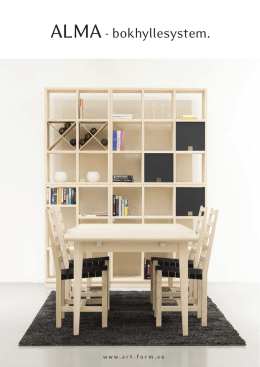 ALMA- bokhyllesystem. - Larsson Furniture AB
