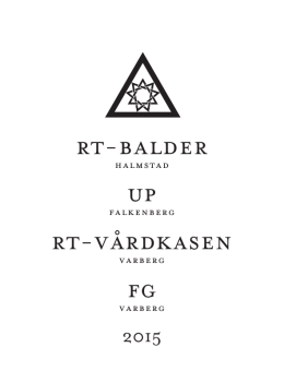 Matrikel 2015 för Balder, Vårdkasen, UP Falkenber och FG Varberg.