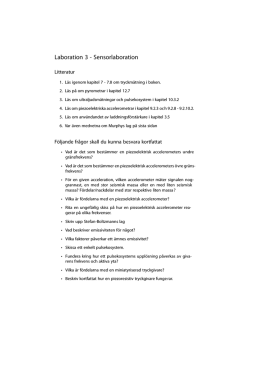 Laboration 3 - Sensorlaboration