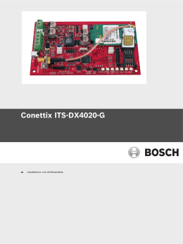 Conettix ITS-DX4020-G - Bosch Security Systems