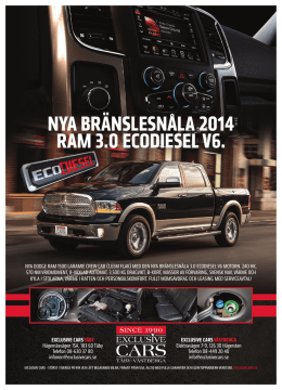 nya bränslesnåla 2014 ram 3.0 ecodiesel v6.