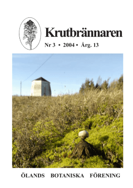 Krutbrännaren 2004-3 - Ölands Botaniska Förening