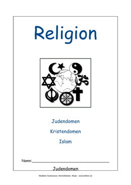 Judendomen Kristendomen Islam