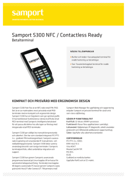 SAMPORT S300 PRODUKTBLAD Klicka för PDF