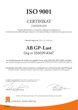 ISO 9001 - GP-Last