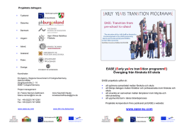 Project-partners - EASE - Early Years Transition Programme