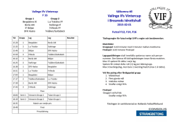 Valinge IFs Vintercup i Breareds Idrottshall