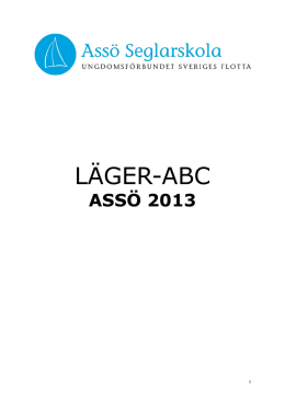 LÄGER-ABC - Assö Seglarskola