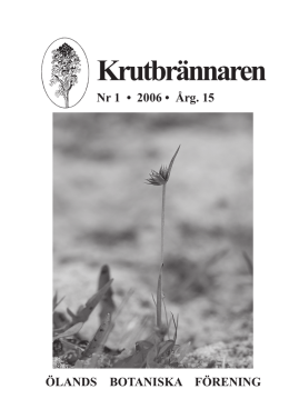 Krutbrännaren 2006-1 - Ölands Botaniska Förening