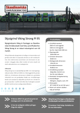 Produktblad Viking Strong - Skandinaviska Områdesskydd