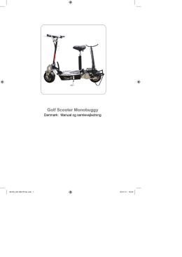 MANUAL 2014 model MONO BUGGY three languages in one