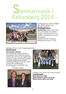 Sommarmusik i Falkenberg 2014