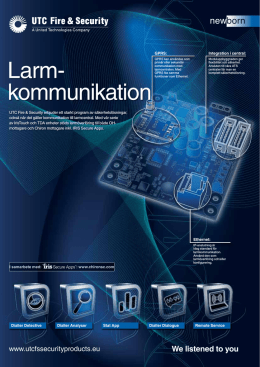 Larm- kommunikation - Utcfssecurityproductspages.eu