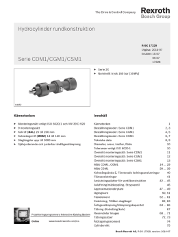 Hydrocylinder rundkonstruktion Serie CDM1/CGM1/CSM1