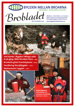 Brobladet 2013-8 - Bygden mellan broarna