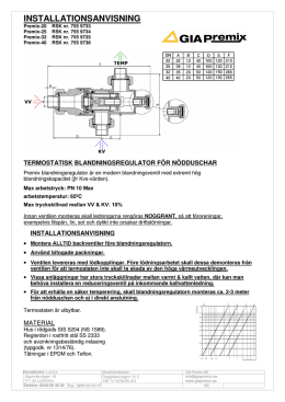 Drift- och skötselinstruktioner, pdf - GIA Premix