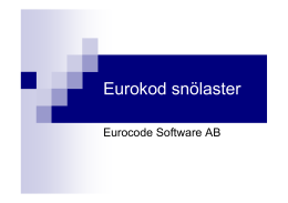 Snölast - Eurocode Software AB
