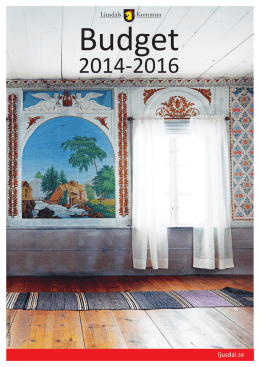 Budget 2014-2016 - Ljusdals kommun